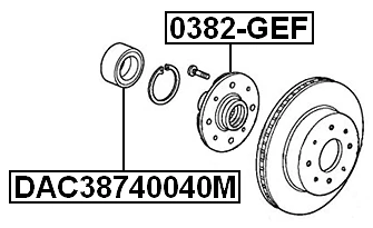 BUJE DE RUEDA DELANTERA - Para Honda JAZZ/FIT GE# 2009 OEM 44600-SLN-A00 Foto 2 de 3
