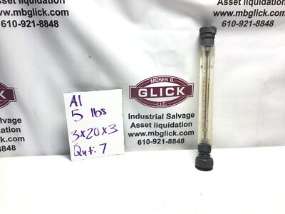 1'' FNPT Port Block Style Inline Flowmeter psi 15 GPM Acrylic