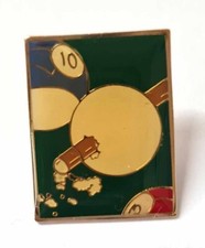 POOL BALL LAPEL BADGE