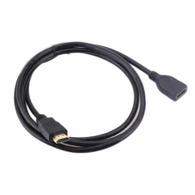 HDMI 1.4V Male to Female Extension Cable Gold Plated 1080P Extension Cord 3FT US