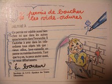 album PANINI MERLIN Les CRADOS Dos de Vignette Stickers Back Garbage Pail Kids