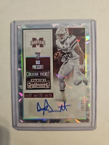 2016 Contenders Dak Prescott Cracked Ice Auto Rc /23