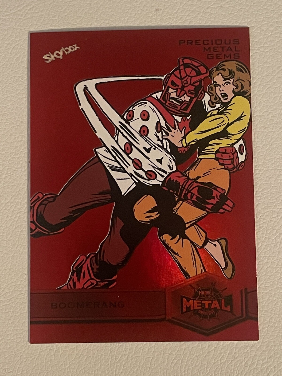 2022 Marvel Metal Universe Spider-Man High Series PMG Red 14/100 Boomerang