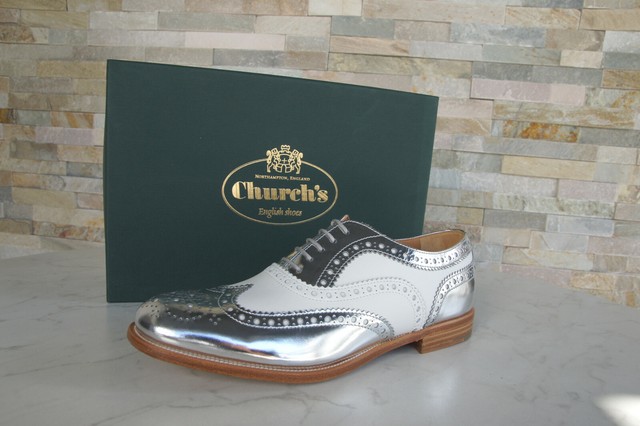 Church's Donna A73683 9 Sandali Suola di Cuoio Pelle traforata Stringhe  Argento 37 1/2 | Acquisti Online su eBay