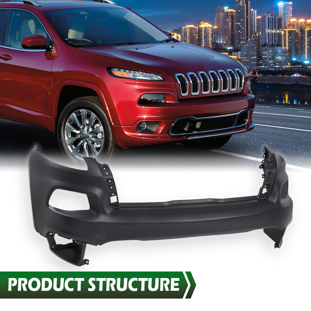 Fits 2014 2015 2016 2017 2018 Jeep Cherokee Front Upper Bumper Cover fits-2014-2015-2016-2017-2018-jeep-cherokee-front-upper-bumper-cover