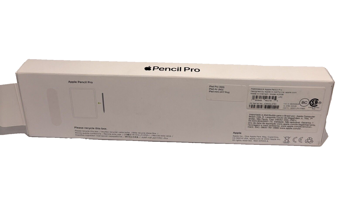 iPadアクセサリー Apple Pencil Pro Model:A2538 Apple Pencil Pro- MX2D3AM/A Model A2538 ( iPad Pro M4/ iPad