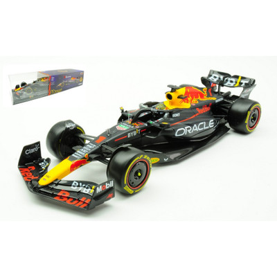 RED BULL RB19 N.1 MAX VERSTAPPEN 2023 WORLD CHAMPION con Teca 1:24 Burago F1