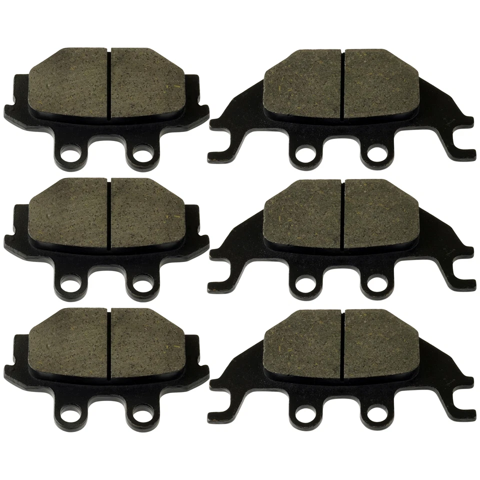 Pastillas de freno delanteras y traseras Caltric para Kawasaki KVF300 Brute Force 300 2012-2025 Foto 3 de 4