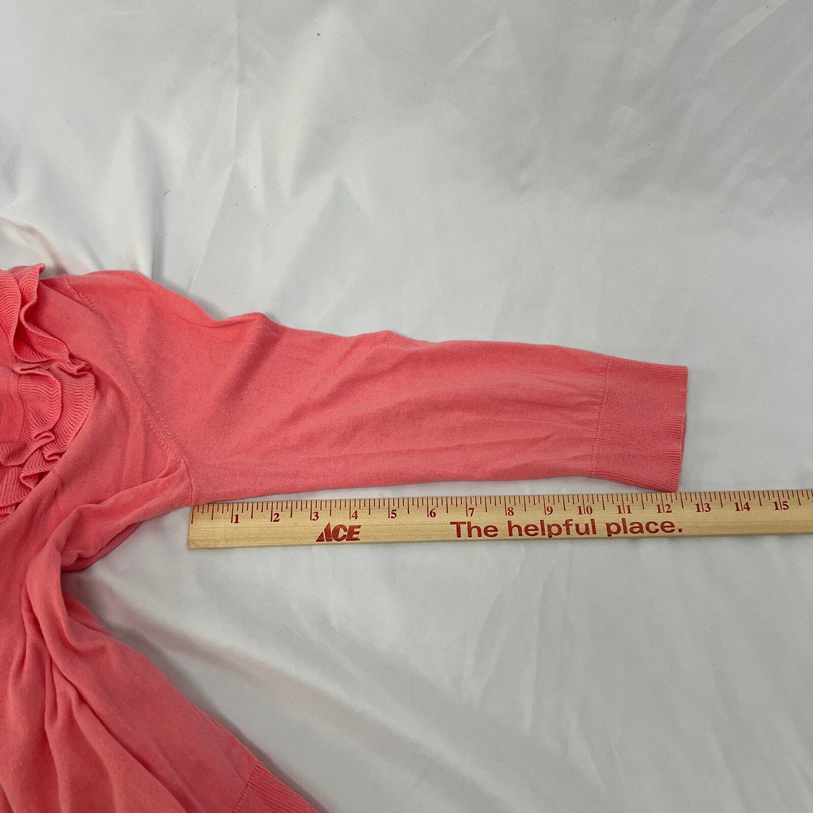 Talbots Bundle Button Down Ruffle Front Cardigan … - image 9