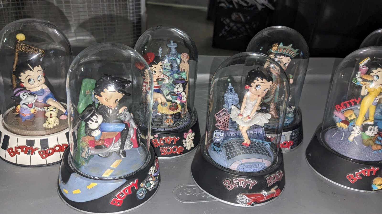 Betty Boop Figurines In Glass Domes eBay