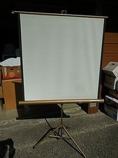 Vintage Portable Movie Screen by Radiant Great conditon 40" x 39"