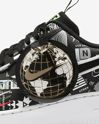 Size 12 - Nike Air Force 1 '07 LX Worldwide Pack - Black for sale