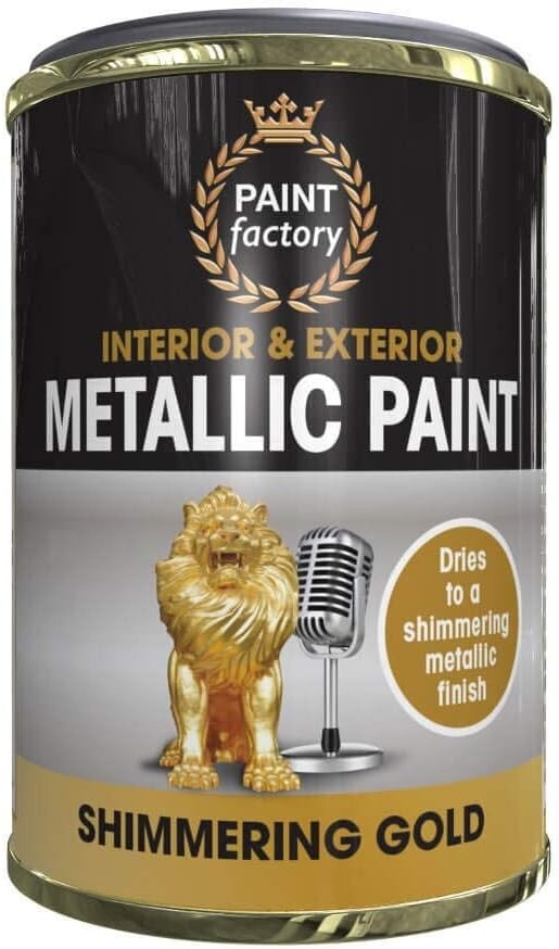 B&Q -  Metallic Gold Paint 300Ml (Tin) - Image 7