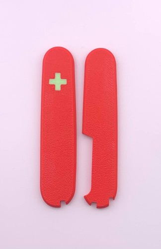 Replacement Covers For Victorinox Scales PLUS 91mm With Pen Slot Glowing Cross - Picture 16 of 33