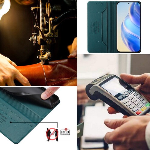 For Xiaomi Redmi Note 14 Pro Plus Magnetic PU Leather CARD Slots Case Flip Cover - Picture 8 of 36