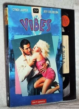 Vibes (Blu-ray) BD - Retro VHS Cover - Cyndi Lauper Jeff Goldblum *NEW/SEALED*
