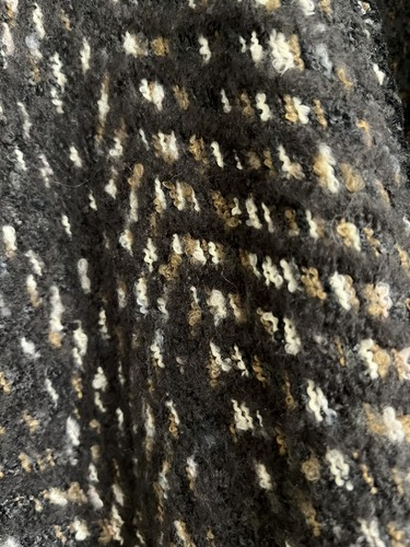 NWT APT.9 Women's Chevron Space-Dyed Faux Fur Collar Ruana Cape Poncho One Size - Picture 6 of 6