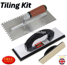 Notched Trowel Float Tile Tiling Walls Floors Bathroom Grout Grouting