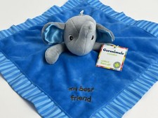 NWT Garanimals My Best Friend Elephant Blue Satin Plush Baby Security Blanket