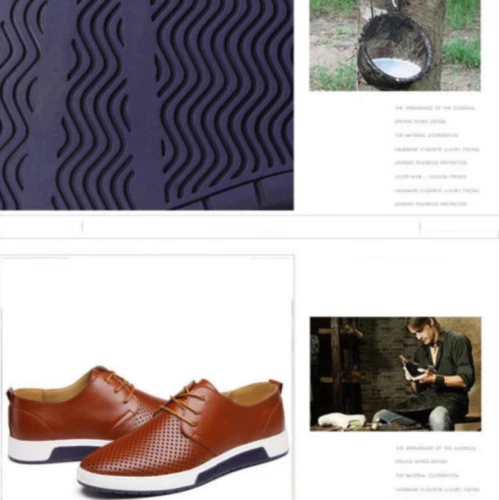 Hombres Zapatos Informales Británicos de Cuero Tenis con Cordones Oxford Transpirables - Imagen 8 de 30