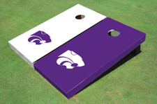 Kansas State University Wildcats Alternating Solid Cornhole Boards