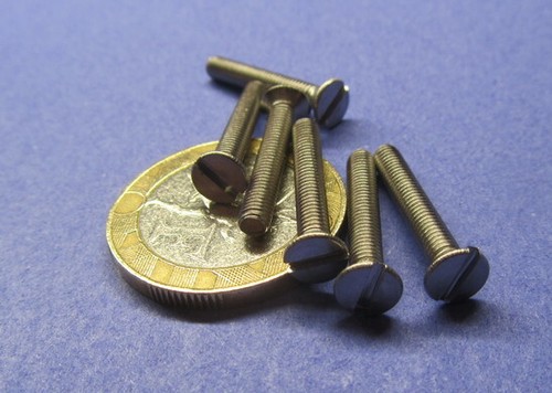 Metric Flat Head Slotted Machine Screw 18-8 Stainless Steel M3 x 20 mm L 100 Pcs - Picture 9 of 10