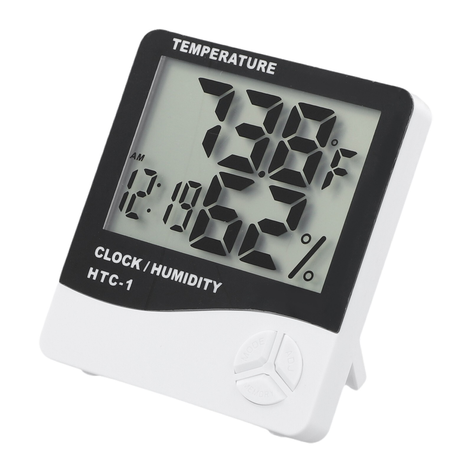 Reliable HTC1 Digital LCD Indoor Hygrometer Humidity Meter Alarm Clock