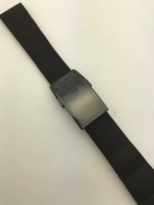 Breitling Black Rubber Strap Black IP 
