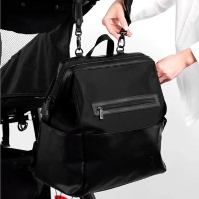 BEIS Revolve Backpack Diaper Bag Baby Maternity Lightweight Black