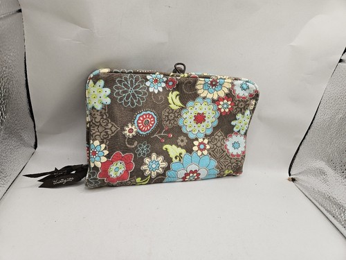 Thirty-One = Floral Fanfare = Jewelry Make Up Travel Bag 9" x 6"