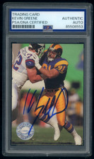 Kevin Greene Auto Autograph PSA/DNA Authentic 1991 Pro Set Platinum RAMS