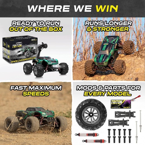 Legendary TRITON 4WD RC Truck 1:20 Scale FAST 30+ km/h RC Car Monster Truck - Picture 7 of 9