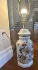 1970s Ceramic Ginger Jar Table Lamp With Floral Design — photo 3