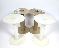 4 Empty Spools Plastic Cardboard for Chain Cable Wire Cord 6" Tall