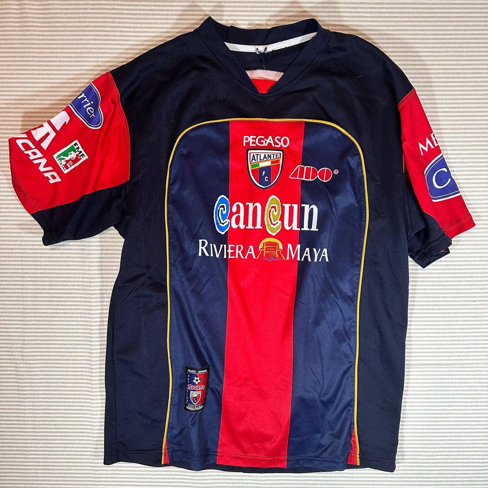 Atlanté FC 2007-2009 Home Soccer Jersey Garcis Cancun Riviera Maya Mexico