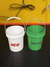 🪣Menards & ACE Hardware Mini Bucket, Minature Paint Pail, 4in Tall No Lids