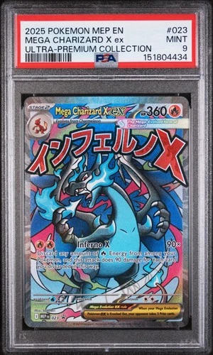 PSA 9 Mega Charizard X ex 023 UPC Promo English Pokémon Mint