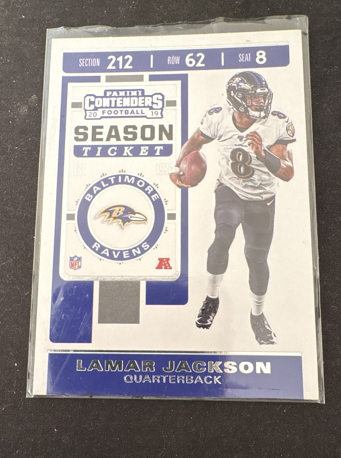 2019 Panini Contenders - Season Ticket Lamar Jackson #15