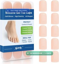 10 Pack Big Toe Gel Caps and Protector, Silicone Toe Bandages Covers - Provide R