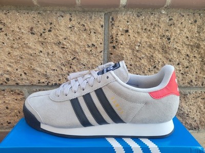 Adidas Samoa Shoes Men's Sizes (Nubuck) Grey Core Black Better Scarlet JR3777