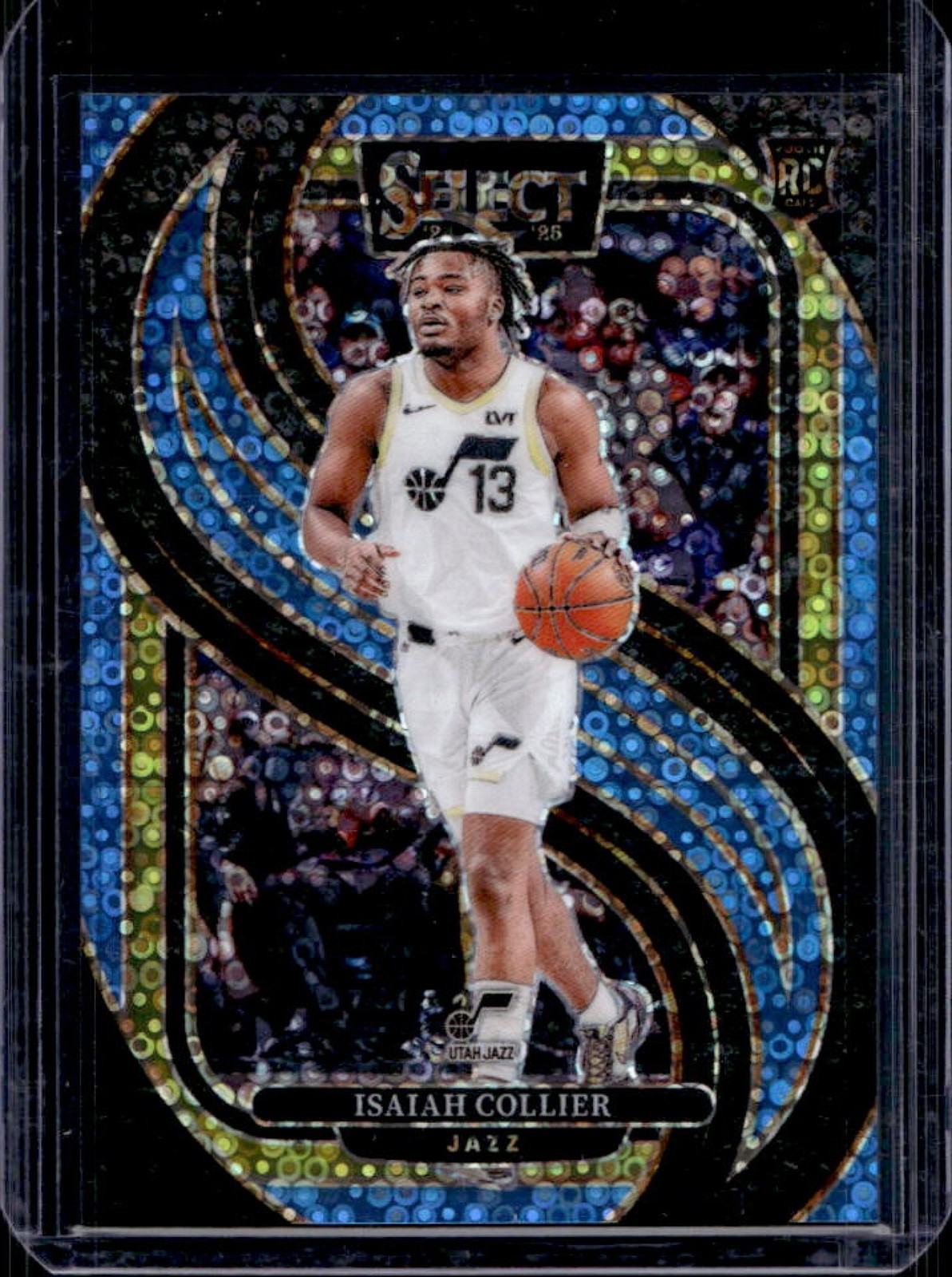 2024-25 Select Isaiah Collier Premier Light Blue Disco Prizm RC #48/99 Jazz