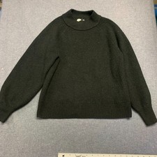 GAP Women's Sweater Size S Black Mock Neck Pullover Raglan Sleeve Warm Cozy Knit