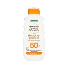 Garnier Ambre Solaire Hydra 24H Protect Lotion 400 ml (Pack of 1), HYDRA 38.80 per litre