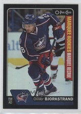 2016 O-Pee-Chee Marquee Rookies Black Rainbow Foil /100 Oliver Bjorkstrand 1e15