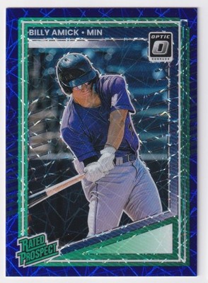 2025 Donruss Optic Blue Velocity Rated Prospect Billy Amick Minnesota Twins #156