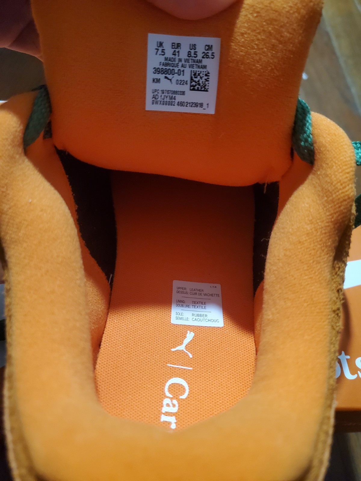 Mens PUMA x Carrots Suede Sneaker Shoes Size 8.5  Rickie Orange Brand New  thumbnail 4