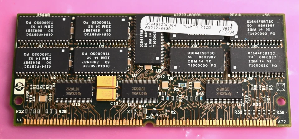 Vintage HP Server RAM A3737-60001 72-Pin 5V 256MB SIMM FP ECC Memory - Image 2 of 3