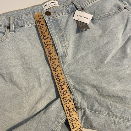 Lane Bryant Damen Jeans Shorts Blau Mid Rise Boyfriend Bermuda Stretch Gr. 22 - Bild 9 von 10
