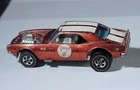 1969 Hot Wheels Redline Heavy Chevy #7 Red Camaro