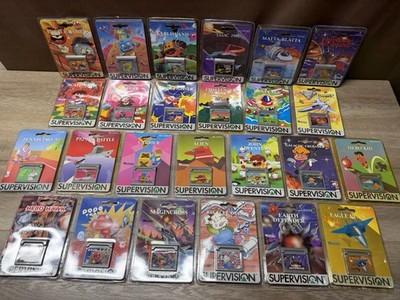 Rare Vintage Watara Supervision Handheld Console New Sealed Games Lot Of 25 NIB